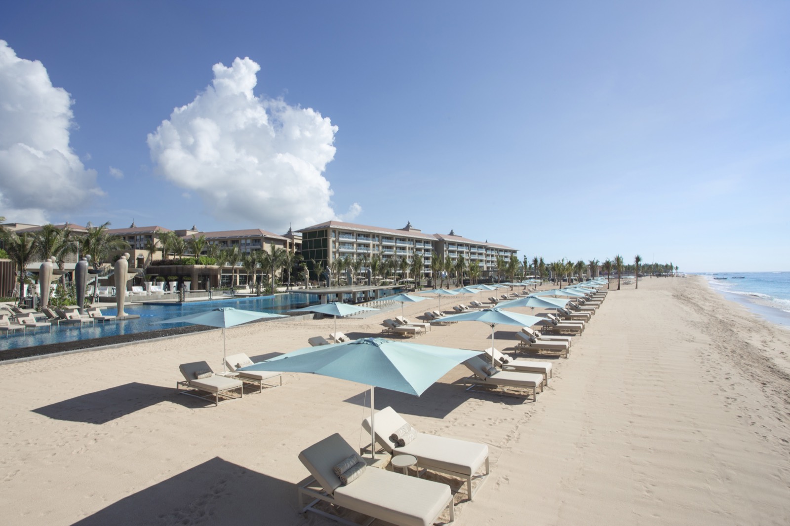 The Mulia beachfront, Nusa Dua, Bali